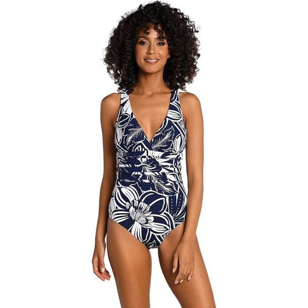 La Blanca Women's Multi Strap Cross Back One Piece Swimsuit, 12